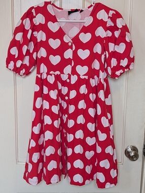 Lazy Oaf Hearts All Over Mini Dress